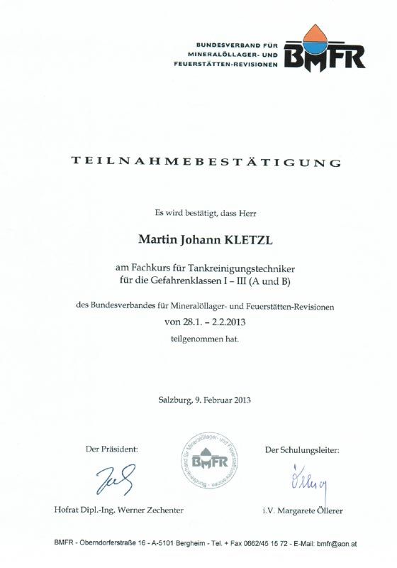 Zeugnis 2
